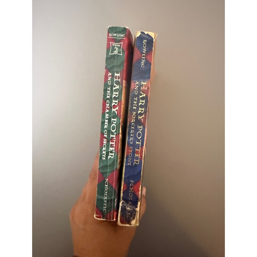 Harry Potter Books 1-2 Sorcerer's Stone Chamber of Secrets Scholastic Paperback - Picture 2 of 5